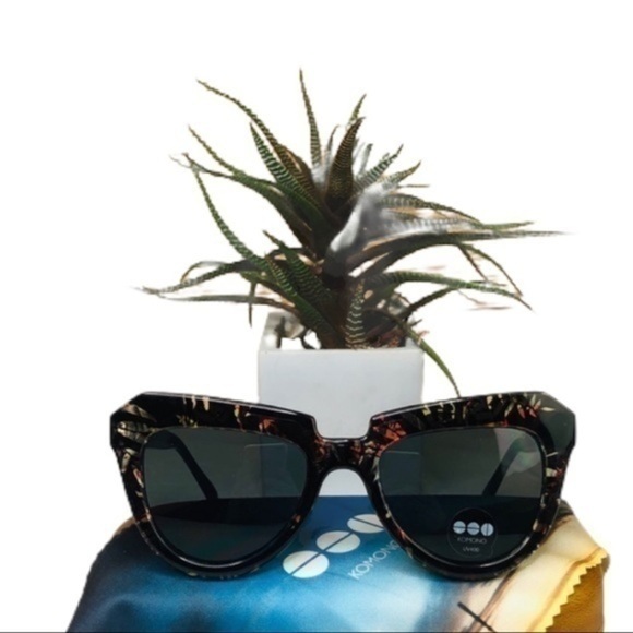 KOMONO Stella Fern Sunglasses 🕶 (NEW) cat eye - Picture 3 of 13